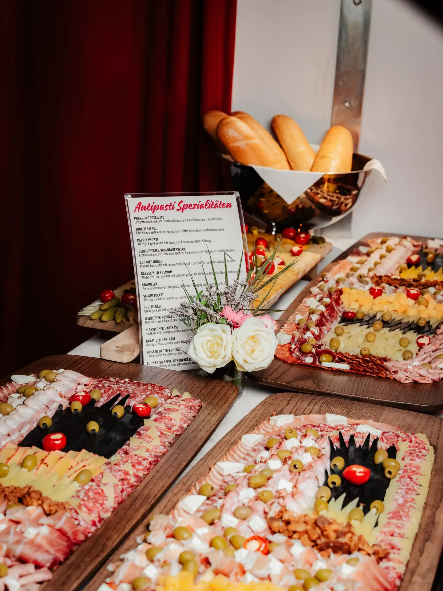 Antipasti-Platte bei einer Firmenfeier Wien im IL TORO